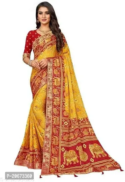 Stylish Fancy Designer Chiffon Saree With Blouse Piece For Women-thumb0