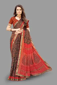 Stylish Fancy Designer Chiffon Saree With Blouse Piece For Women-thumb2