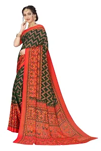 Stylish Fancy Designer Chiffon Saree With Blouse Piece For Women-thumb3