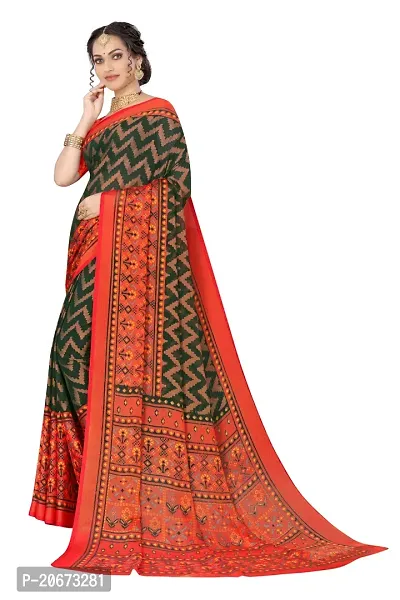 Stylish Fancy Designer Chiffon Saree With Blouse Piece For Women-thumb4