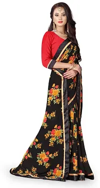 Stylish Fancy Designer Georgette Saree With Blouse Piece For Women-thumb3