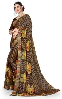 Stylish Fancy Designer Brasso Saree With Blouse Piece For Women-thumb2