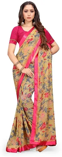 Stylish Fancy Designer Georgette Saree With Blouse Piece For Women-thumb3