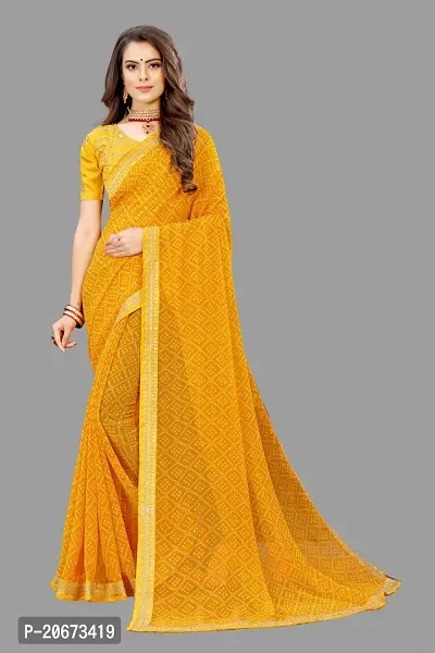 Stylish Fancy Designer Chiffon Saree With Blouse Piece For Women-thumb0