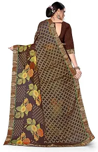 Stylish Fancy Designer Brasso Saree With Blouse Piece For Women-thumb3