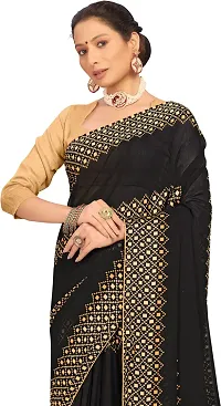 Stylish Fancy Designer Satin Saree With Blouse Piece For Women-thumb3