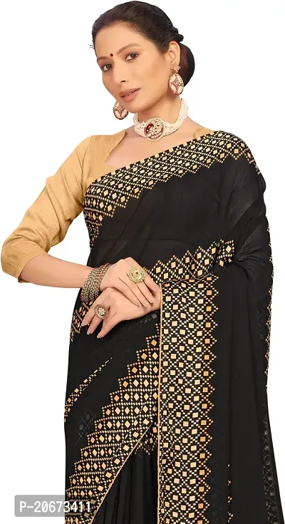 Stylish Fancy Designer Satin Saree With Blouse Piece For Women-thumb4