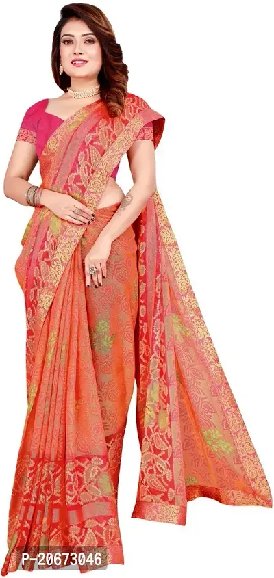 Stylish Fancy Designer Chiffon Saree With Blouse Piece For Women-thumb4