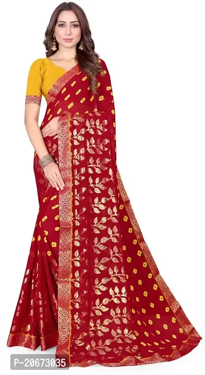 Stylish Fancy Designer Georgette Saree With Blouse Piece For Women-thumb4