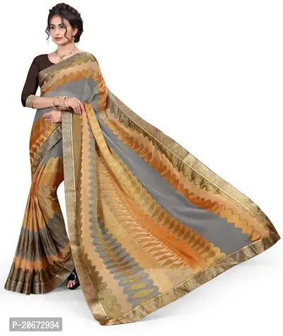 Stylish Fancy Designer Chiffon Saree With Blouse Piece For Women-thumb5