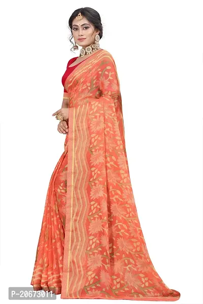 Stylish Fancy Designer Chiffon Saree With Blouse Piece For Women-thumb2