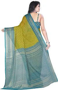 Stylish Fancy Designer Brasso Saree With Blouse Piece For Women-thumb1