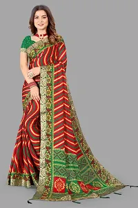 Stylish Fancy Designer Chiffon Saree With Blouse Piece For Women-thumb4