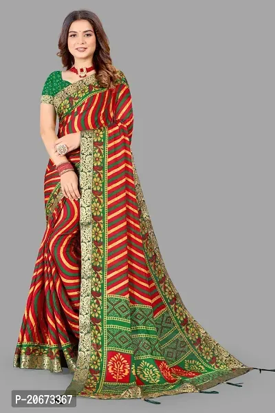 Stylish Fancy Designer Chiffon Saree With Blouse Piece For Women-thumb5