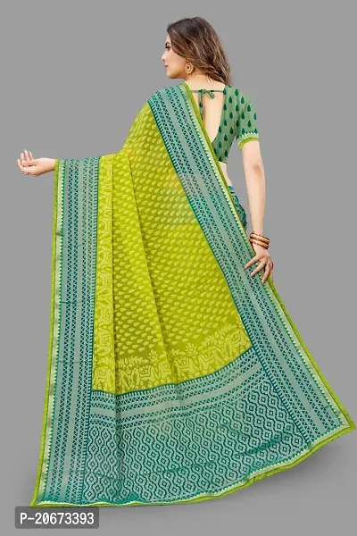 Stylish Fancy Designer Chiffon Saree With Blouse Piece For Women-thumb4