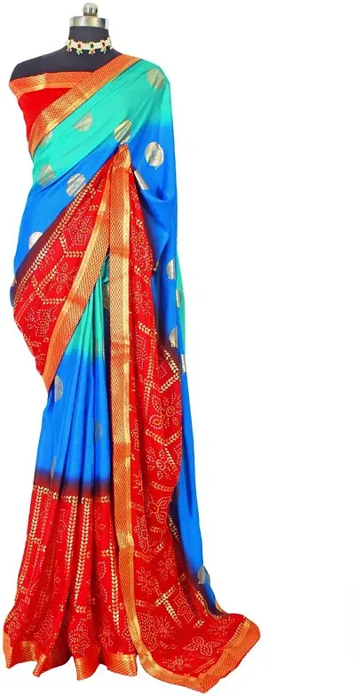 Stylish Fancy Designer Georgette Saree With Blouse Piece For Women