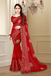 Stylish Fancy Designer Satin Saree With Blouse Piece For Women-thumb4