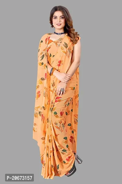 Stylish Fancy Designer Georgette Saree With Blouse Piece For Women-thumb5