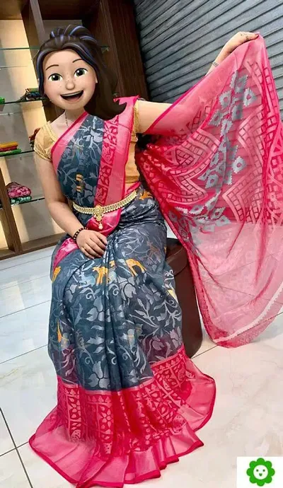  Brasso Saree with Blouse piece 