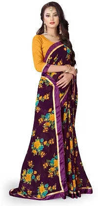 Stylish Fancy Designer Georgette Saree With Blouse Piece For Women-thumb3