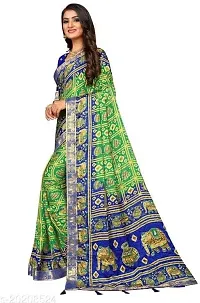 Stylish Fancy Designer Chiffon Saree With Blouse Piece For Women-thumb3