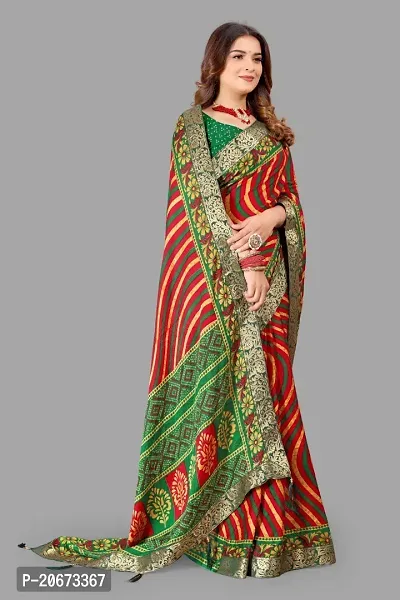 Stylish Fancy Designer Chiffon Saree With Blouse Piece For Women-thumb4