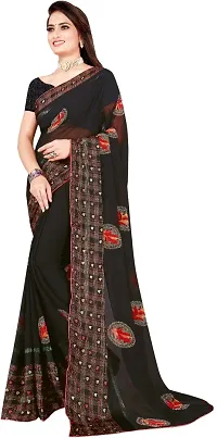 Stylish Fancy Designer Satin Saree With Blouse Piece For Women-thumb4