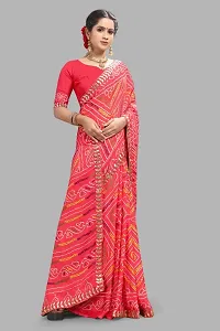 Stylish Fancy Designer Silk Blend Saree With Blouse Piece For Women-thumb3