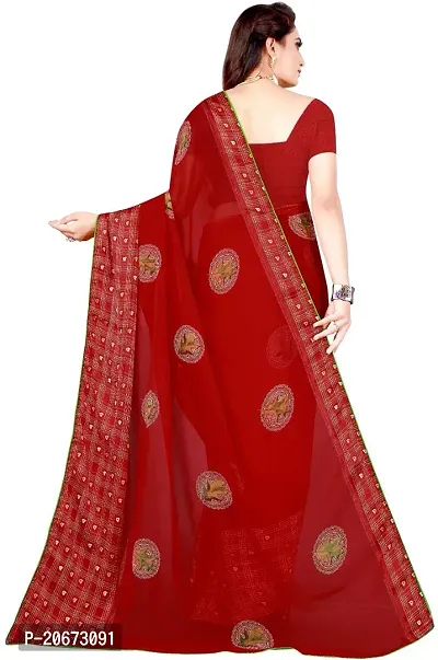 Stylish Fancy Designer Satin Saree With Blouse Piece For Women-thumb2