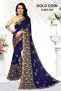 Stylish Fancy Designer Georgette Saree With Blouse Piece For Women-thumb4