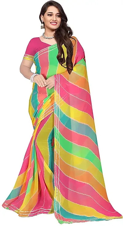 Stylish Fancy Designer Georgette Saree With Blouse Piece For Women