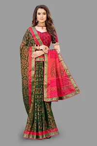 Stylish Fancy Designer Chiffon Saree With Blouse Piece For Women-thumb2