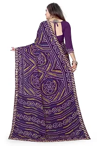 Stylish Fancy Designer Chiffon Saree With Blouse Piece For Women-thumb1