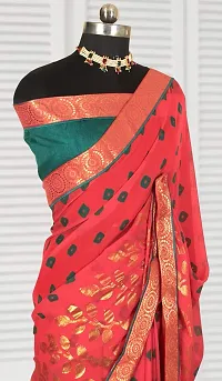 Stylish Fancy Designer Satin Saree With Blouse Piece For Women-thumb1