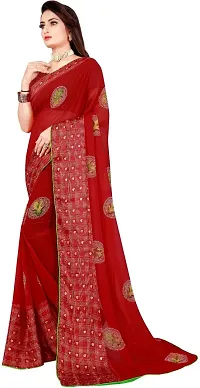 Stylish Fancy Designer Satin Saree With Blouse Piece For Women-thumb3