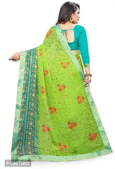 Stylish Fancy Designer Chiffon Saree With Blouse Piece For Women-thumb3