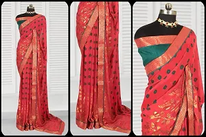 Stylish Fancy Designer Satin Saree With Blouse Piece For Women-thumb2