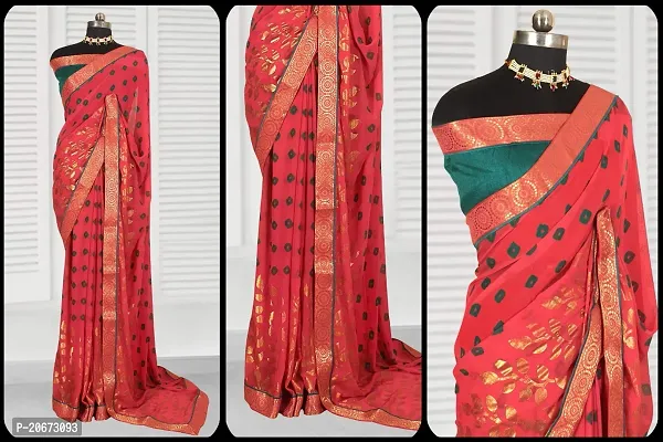 Stylish Fancy Designer Satin Saree With Blouse Piece For Women-thumb3