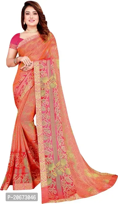 Stylish Fancy Designer Chiffon Saree With Blouse Piece For Women-thumb0