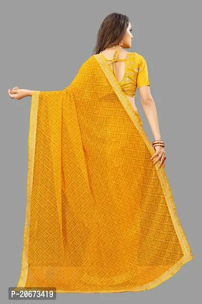 Stylish Fancy Designer Chiffon Saree With Blouse Piece For Women-thumb4