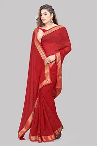 Stylish Fancy Designer Cotton Silk Saree With Blouse Piece For Women-thumb4