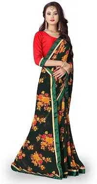 Stylish Fancy Designer Georgette Saree With Blouse Piece For Women-thumb3