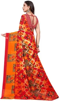 Stylish Fancy Designer Georgette Saree With Blouse Piece For Women-thumb1