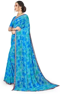 Stylish Fancy Designer Georgette Saree With Blouse Piece For Women-thumb3