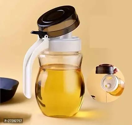 Transparent Plastic Oil Dispenser Handy Oil Pourer With Leak Proof Lid And Ergonomic Non Slip Handle Food Oil Dispenser With Spout For Pouring Oil Vinegar