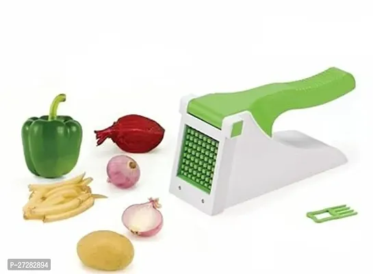 Vegetable Chopper Plastic Vegetable Cutter Manual Potato Chips Maker Kitchen Tool Onion Slicer Vegetable Potato French Fry Chipser-thumb0