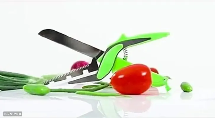Smart Knife Multipurpose Scissor Type Knife Food Safe Kitchen Scissor Food Chopper Vegetable Fruit Cutter For Outdoor Barbecues And Kitchen