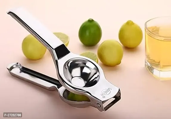 Stainless Steel 2 In 1 Lemon Squeezer With Bottle Opener Citrus Juice Squeezer Hand Press Heavy Duty Manual Lemon Crusher