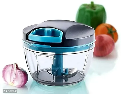 Wonder Chopper Manual Vegetable Cutter Plastic Dry Fruit Chopper Vegetable Cutter With Stainless Steel Blade For Chopping Onions Garlic Chilly