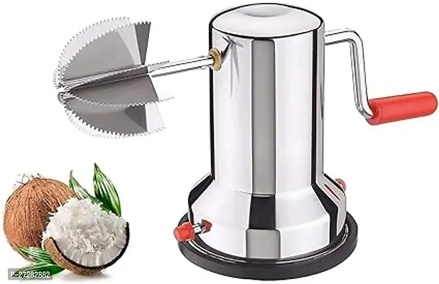 Coconut Scraper With Vacuum Base Stainless Steel Coconut Grater Manual Coconut Scraper Kitchen Tool Hand Roller Coconut Chopper-thumb0